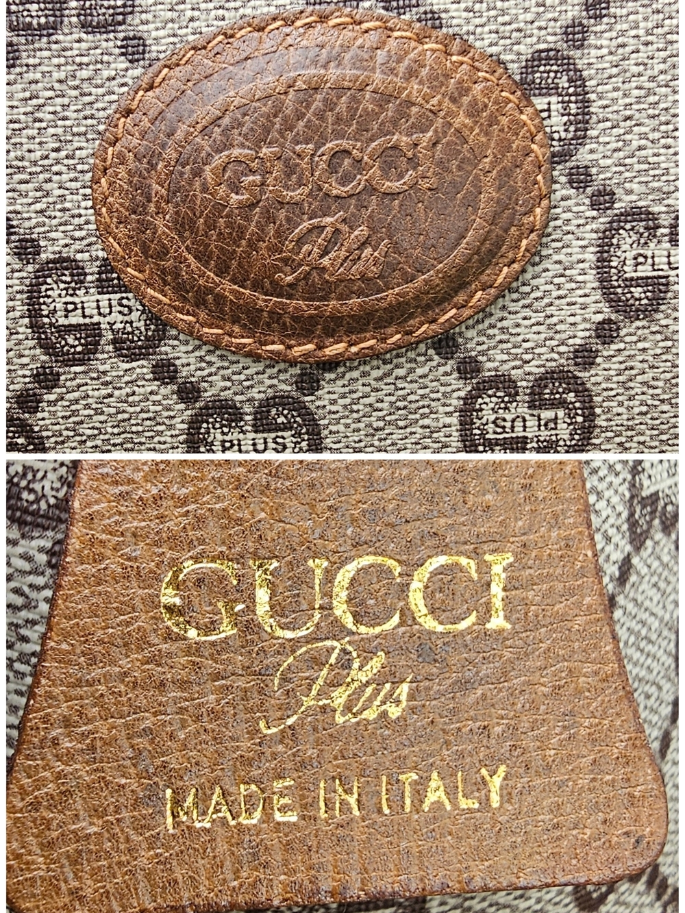 GUCCI PLUS GG Monogram Coated Leather Shoulder Tote Bag With COA - Picture 15 of 16